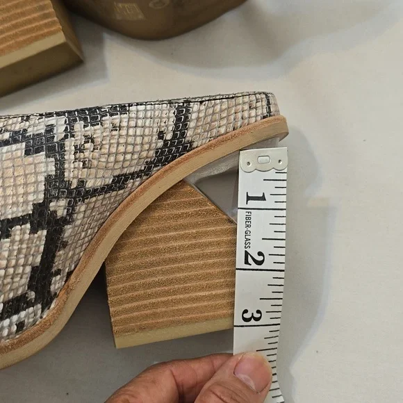 Jeffrey Campbell Snake Print Mules - Picture 6 of 9